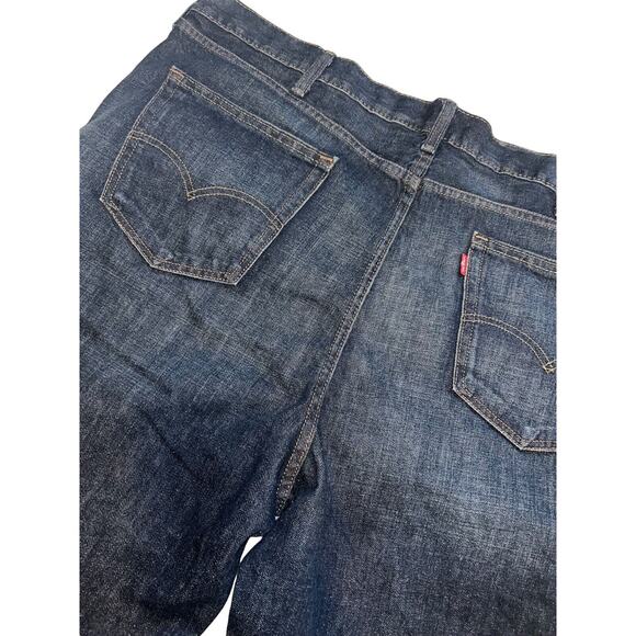 Levi's‎ 541 Denim Shorts Athletic Fit Dark Wash MENS SZ 44 - Picture 3 of 10